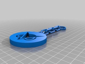 vanoss gaming 3d-drucken 3d-Schlüsselanhänger keychain storm lake 3d print model - Mito3D