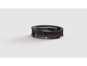 unum geprägte ring Ringe 3d print model - Mito3D