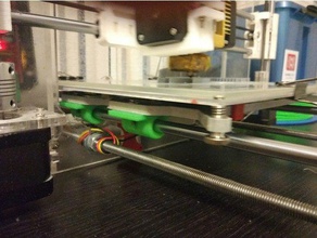 printable igus bushing holder y axes 3d printer parts hotbed madeinrussia prusa i3 hephestos 3d print model - Mito3D