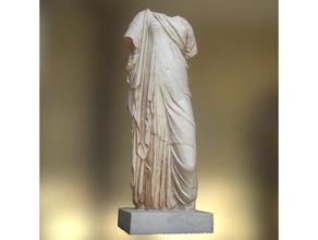 woman associated cult isis scans & replicas 3d printing scan chiton clothes cultural heritage egypt greek mythology religion roman sculpture standing 3d print model - Mito3D