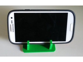 einfach kurze desktop-smartphone-Halter Handy smartphone-Halter smartphone-Ständer 3d print model - Mito3D