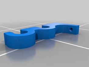 Gardinenstange Halterung Haushalt versorgt Vorhang Vorhang-Halter Haken Halter mount Montage rod 3d print model - Mito3D