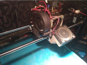 additional fan duct flyingbear p902 3d printer parts fanduct flyingbear-p902 3d print model - Mito3D