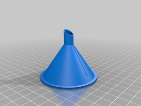 10mm parametric funnel kitchen & dining customized 3d print model - Mito3D