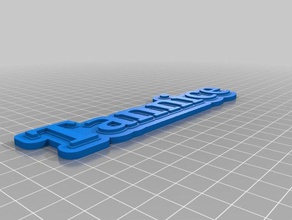 tannice keytag llaveros personalizado 3d print model - Mito3D