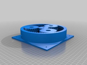meu personalizados paramétrico de bomba peristáltica montagem opcional rolo buracos partes personalizado 3d print model - Mito3D
