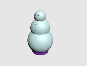 bonhomme de neige sculptures knick-knack la nouveauté 3d print model - Mito3D