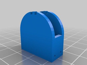 meine angepasste parametrische Knopfzelle holder2 Teile kundengebundene 3d print model - Mito3D