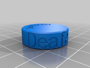 dnd deafened status token games customized dungeons dragons tokens tabletop 3d print model - Mito3D