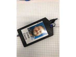 work badge case holder drew s davis id 3d print model - Mito3D