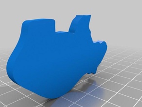 wombat 2d sanat 3d print model - Mito3D