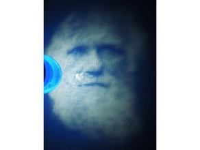charles darwin, die stereographische Projektor Mathe-Kunst Lampe stereografische 3d print model - Mito3D