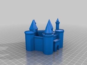 my customized medieval fortress generator buildings & structures 3d print model - Mito3D