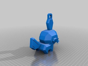 mudkip llaveros 3d print model - Mito3D