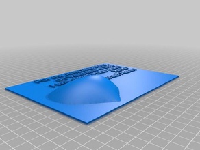 my customized valentine's day card signs & logos 3d print model - Mito3D