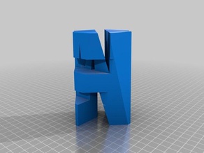 evan nome silhueta do objeto arte da matemática 3d print model - Mito3D