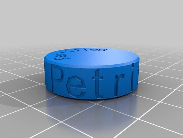 dnd petrified status token games customized 3D print model - Mito3D