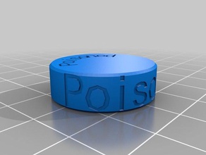 dnd poisoned status token games customized 3d print model - Mito3D