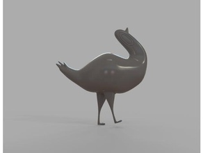 la basura de las palomas a los animales 3d animal aves lindo paloma figura 3d print model - Mito3D