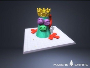 mutante rey art 3d print model - Mito3D