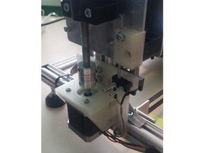 z-motor holder precision z-axis calibration velleman k8200 3drag 3d printer parts adjustable z endstop mount z-endstop axis motor 3d print model - Mito3D