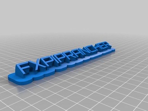 meu personalizados varrendo nome platefxpip office personalizado 3d print model - Mito3D