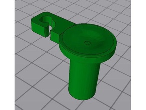 anet a8 extrusora botón de filamentos guía Impresora 3d las piezas 3d print model - Mito3D
