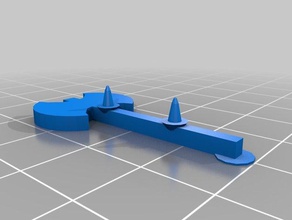 flatmini de grandes dimensões doublehead greataxe jogos machado dnd em miniatura flatminis orc 3d print model - Mito3D