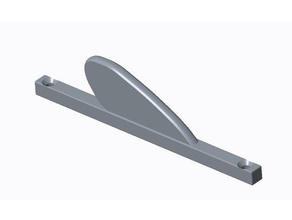 kaos pugnale kayak fin skeg sport & fitness all'aperto 3d print model - Mito3D