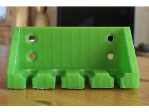 simples parede suportes de cabos do multímetro v 10 organização suporte cabo montado na 3d print model - Mito3D