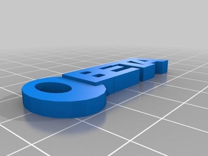 beta llavero accesorios 3d print model - Mito3D