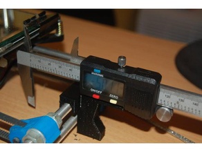 y axis caliper mount - prusa i3 3d printer accessories calibrate calibration test 3d print model - Mito3D