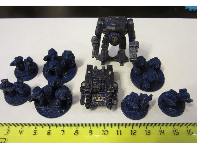 vietato stelle spacemarines terra armata - remake giocattolo & accessori di gioco da tavolo space marine wargame warhammer warhammer40k 40k 3D print model - Mito3D