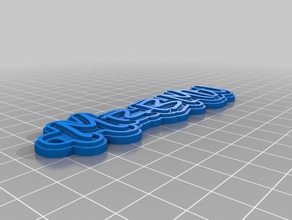 minha personalizado de várias linhas tag keychain2 chaveiros 3d print model - Mito3D