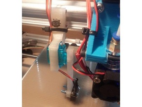 autolevel z-probe mount arm velleman k8200 3drag 5g servo 3d printer parts probe auto bed leveling micro z 3d print model - Mito3D