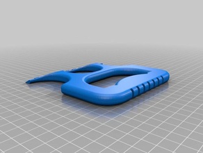 semplice raschietto ghiaccio utensili a mano auto parabrezza inverno 3d print model - Mito3D