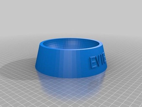 personalizable pet bowl las mascotas personalizado 3d print model - Mito3D