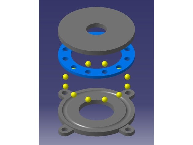 Drucklager 45 mm Kugeln diy 3D print model - Mito3D