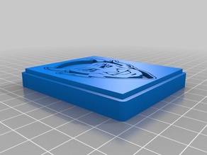 o bluedevil sinais e logotipos personalizado 3d print model - Mito3D