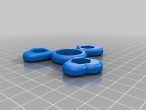 mon personnalisés cœur &lt 3 valentine écrou hexagonal fidget spinner jouets & jeux personnalisé 3d print model - Mito3D