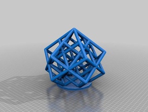 another lattice box test print math art customized 3d print model - Mito3D