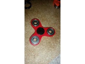 ergonomic fidget spinner toys & games 608 bearings add adhd fidgit toy fun ocd skate bearing trispinner 3d print model - Mito3D
