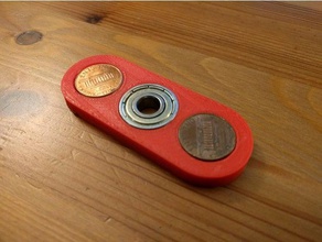 fidget giratório moedas de um centavo brinquedo & acessórios para jogos moeda spinner 3d print model - Mito3D