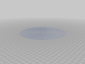 circular spiral bed test 200mm 5 gap 17 loops 3d printing tests customized 3d print model - Mito3D