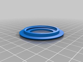 mon paramétrique personnalisé trou de la rondelle & snap-in couvercle rinçage le bricolage 3d print model - Mito3D