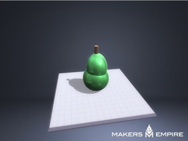pear art 3D print model - Mito3D