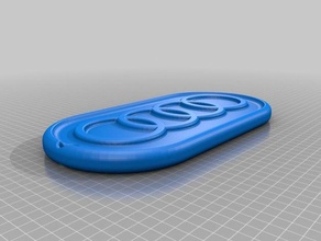 audi keychain keychains 3d print model - Mito3D