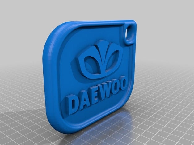 daewoo Schlüsselbund Schlüsselanhänger keychain 3D print model - Mito3D