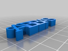 abbas Schlüsselbund Schlüsselanhänger kundengebundene 3d print model - Mito3D