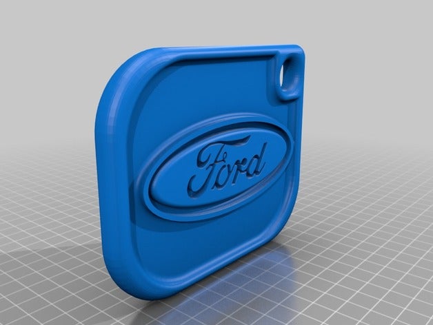 ford keychain keychains 3D print model - Mito3D